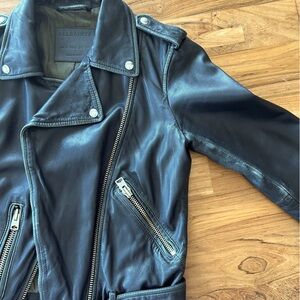 All Saints Black Leather Jacket